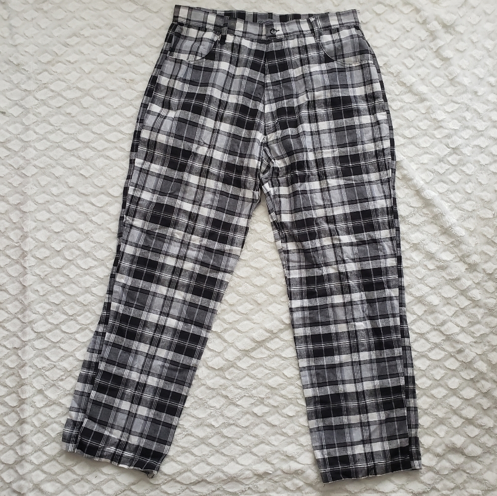 Regal Wear Black & White Plaid Pants